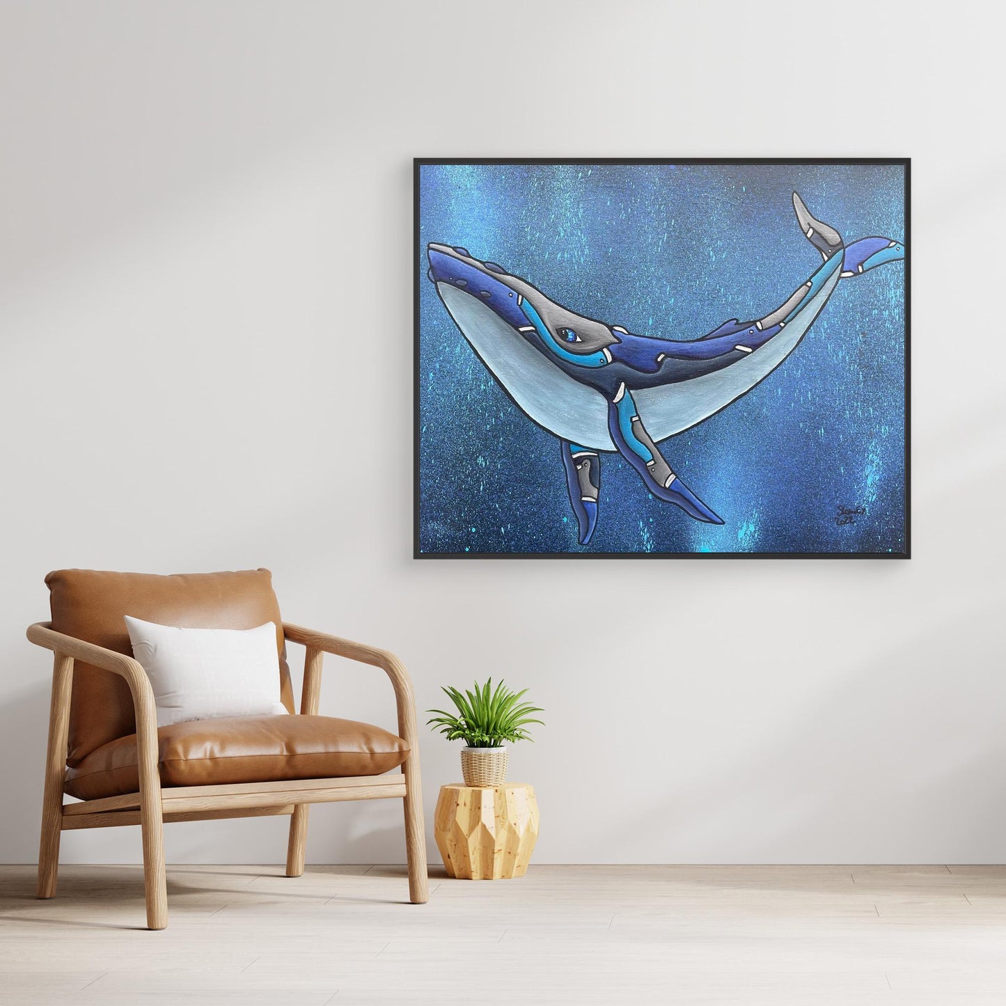 Humphrey Framed, Stretched Canvas Print