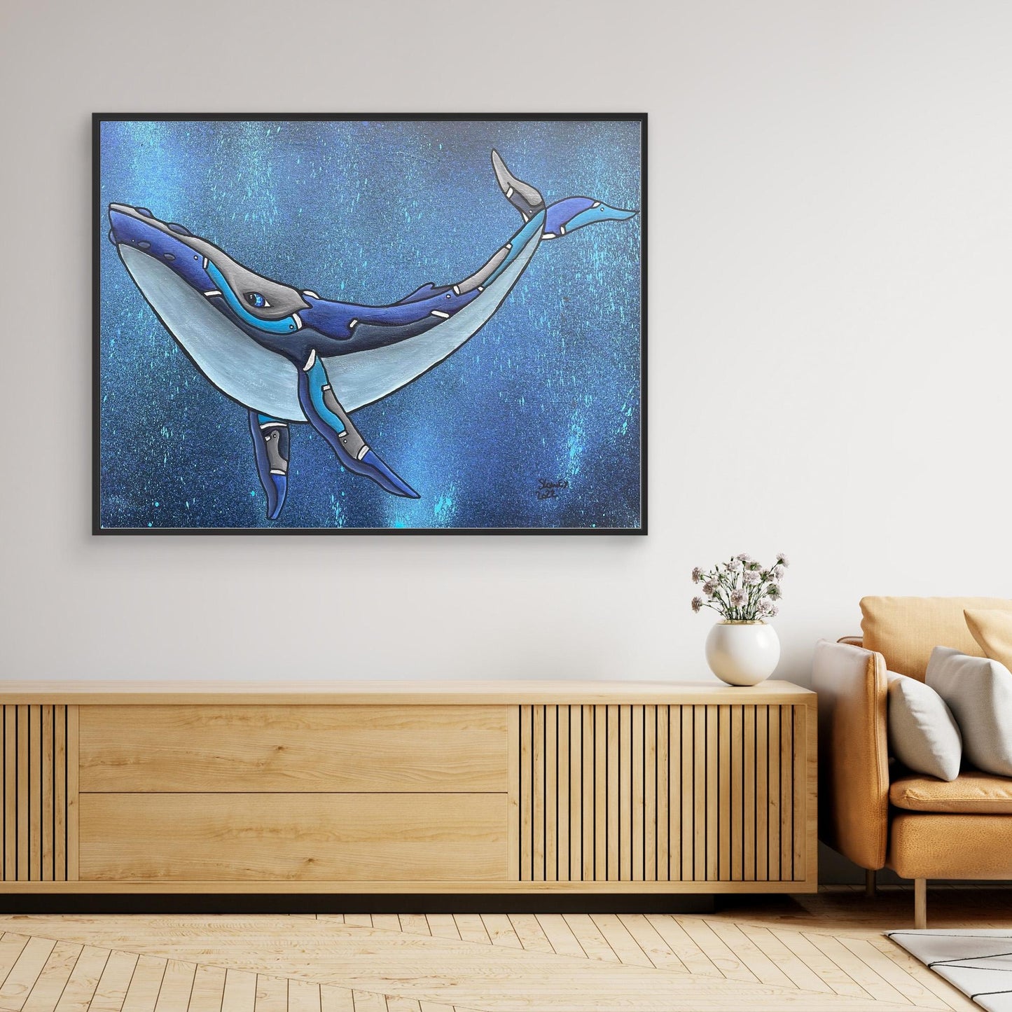 Humphrey Framed, Stretched Canvas Print
