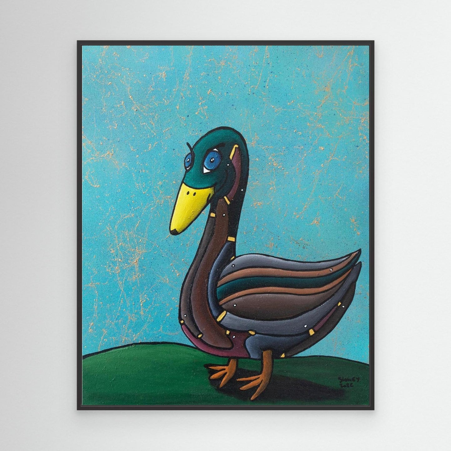 ‘Don’t Give A Duck’ Framed Canvas Print