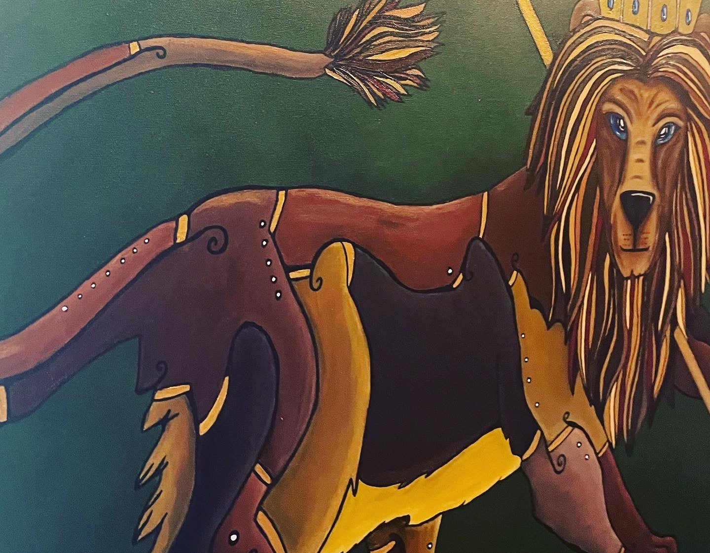 (Sold) ‘The Lion Of Judah’ (100 x 80CM)