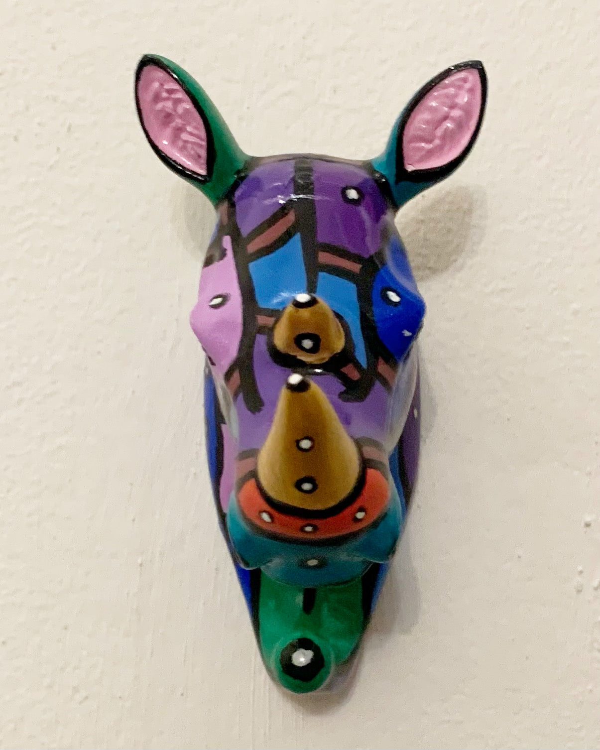 (Sold) ‘Ross the Rhino’ Painted Object