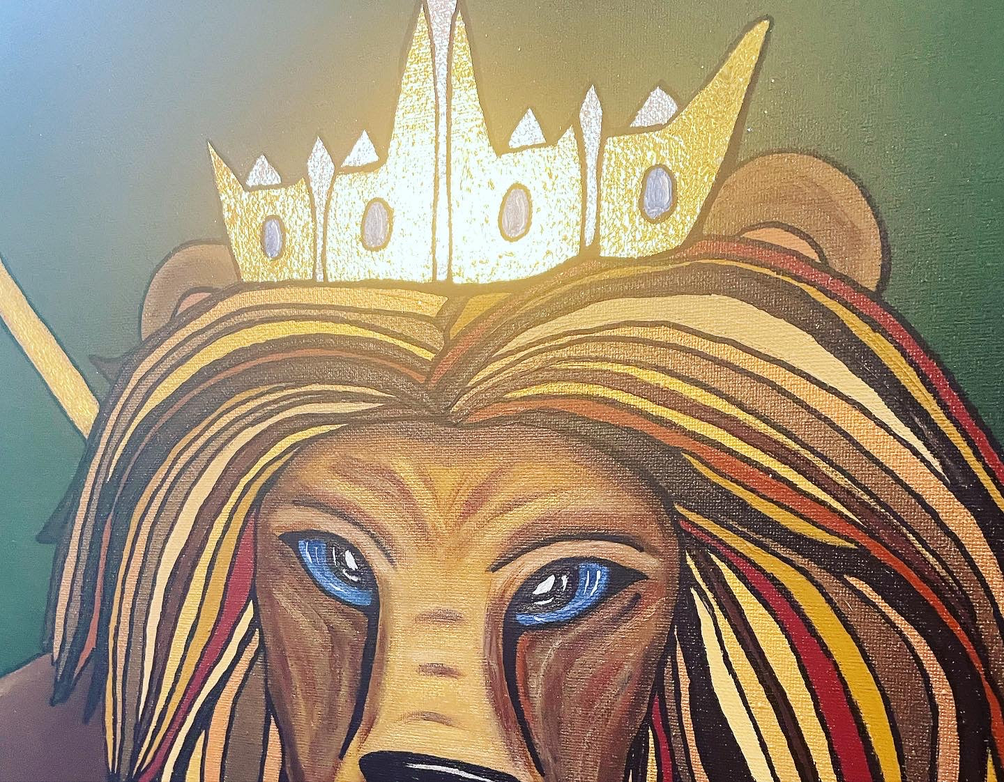 (Sold) ‘The Lion Of Judah’ (100 x 80CM)