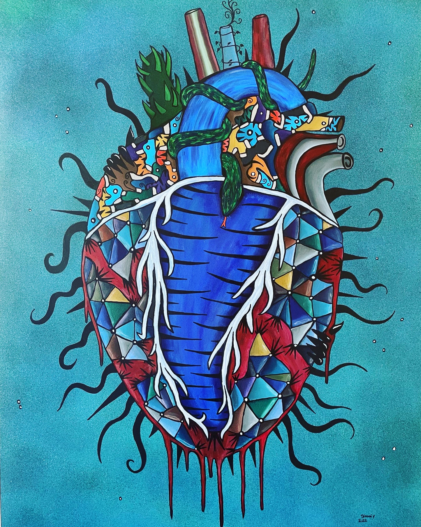 Dark Heart (110 x 80 cm)