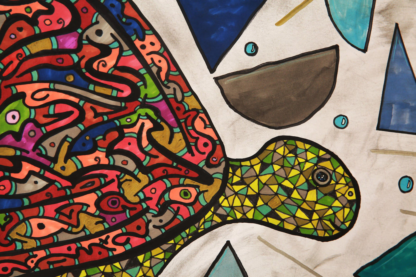 (Sold) Terry the turtle 90x60cm