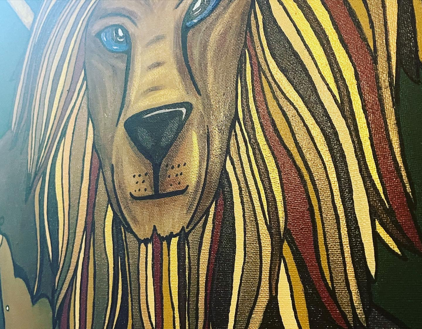 (Sold) ‘The Lion Of Judah’ (100 x 80CM)