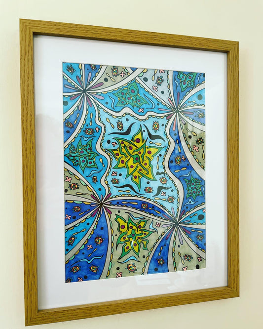 (Sold) ‘Swimming turtles’