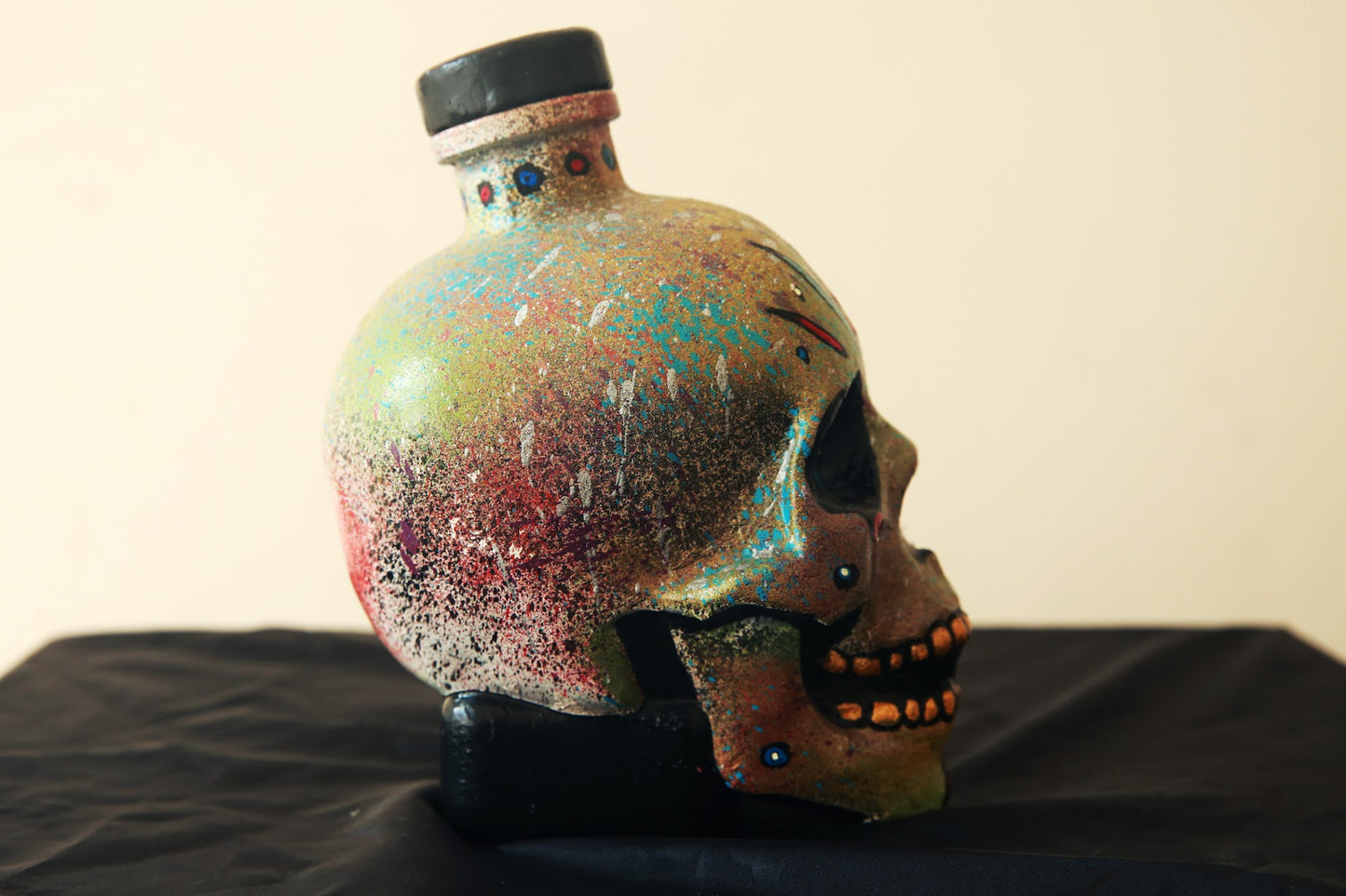 ‘Victor’ Painted Glass Bottle
