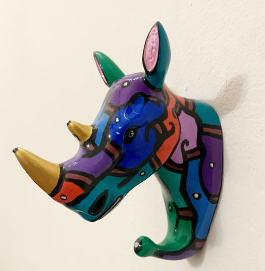 (Sold) ‘Ross the Rhino’ Painted Object
