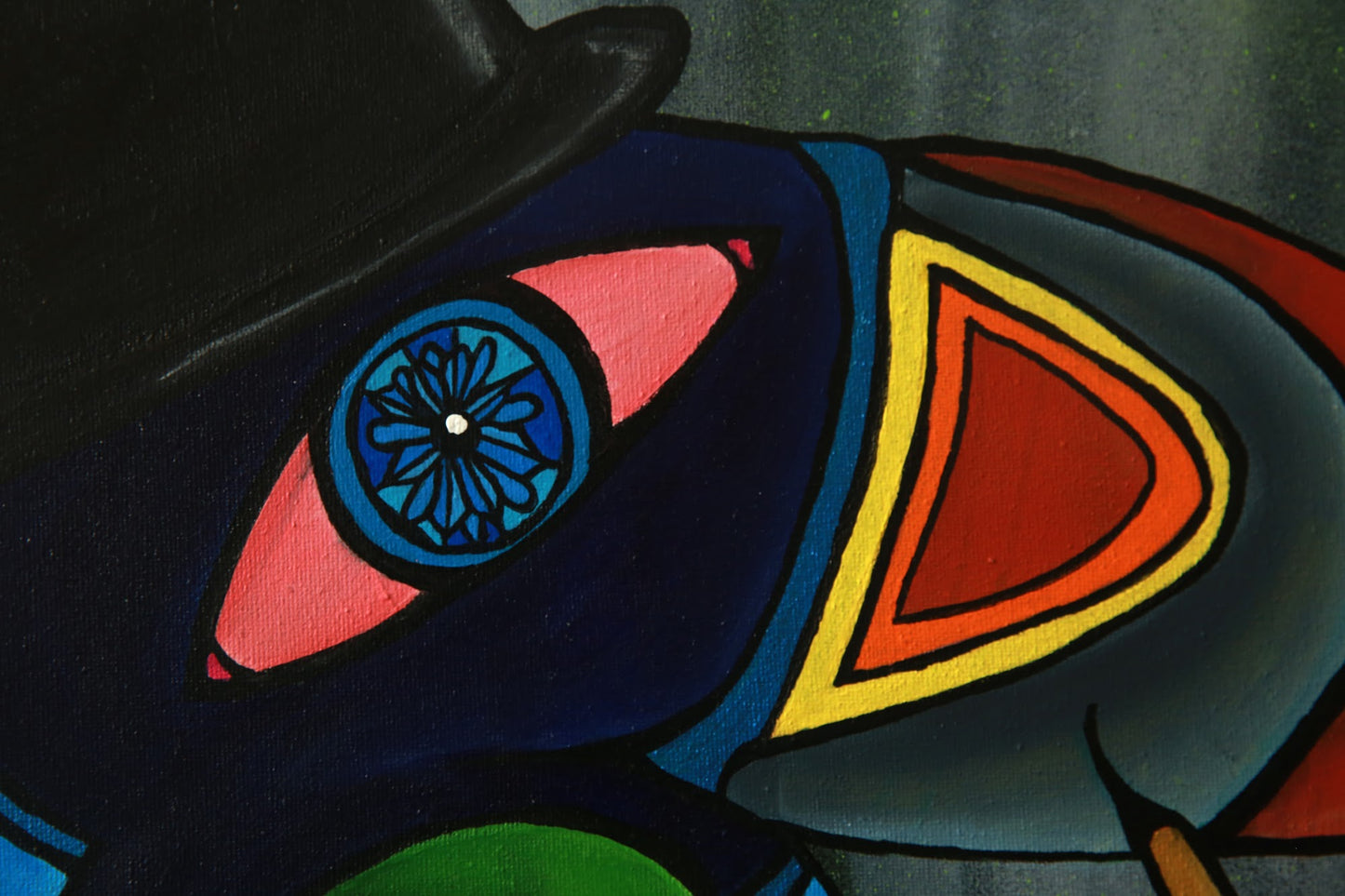 (Sold) ‘Puff Puff Puffin’ 105 x 80 CM
