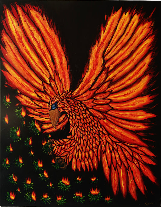 The Phoenix (100 x 80 CM)