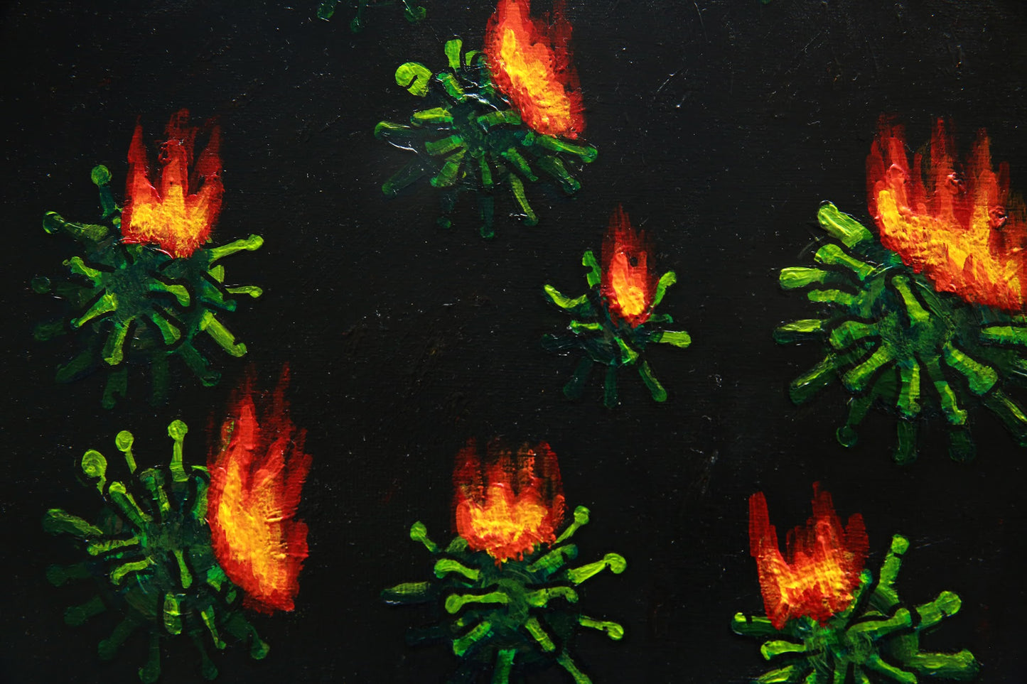 Original painting. ‘The Phoenix’ (100 x 80 CM) Mixed Media