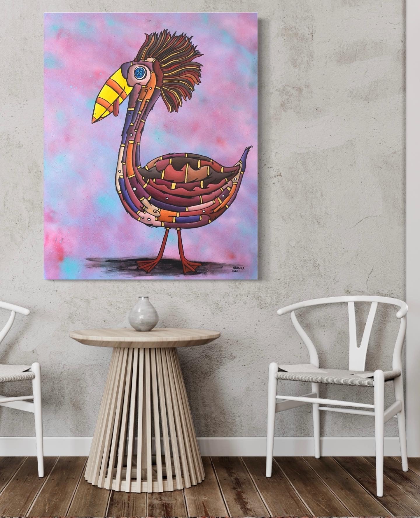 Bird Brains (105 x 80 CM)