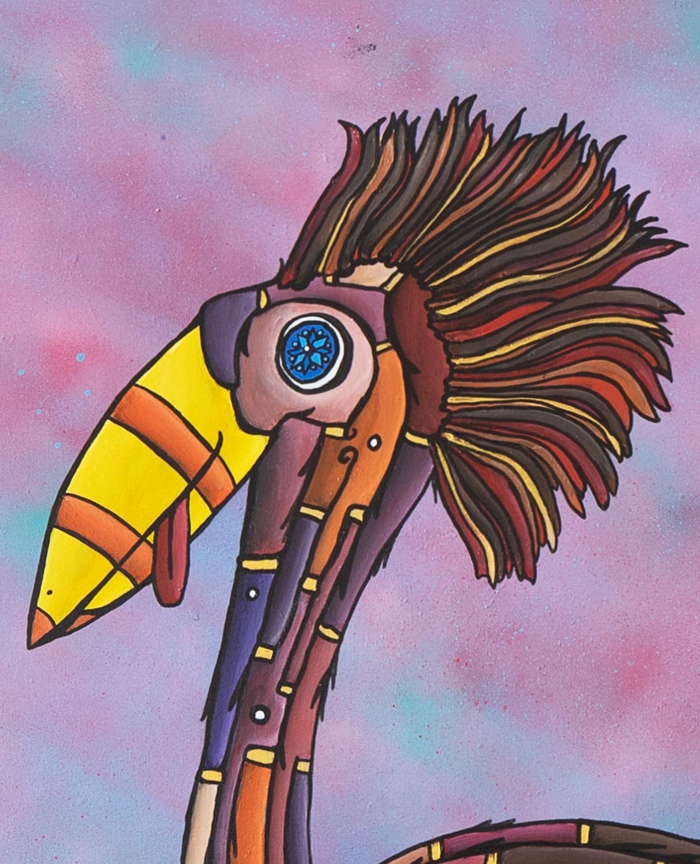Bird Brains (105 x 80 CM)
