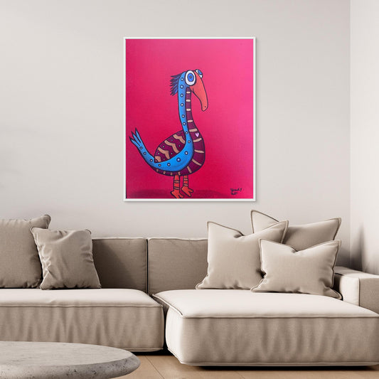 ‘Love Bird’ Framed Canvas Print