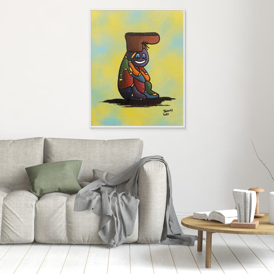 ‘Silly Billy’ Framed Canvas Print