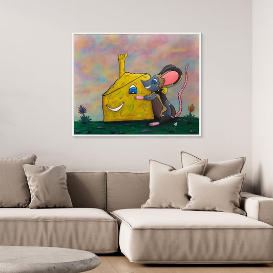 ‘Say Cheeese’ Framed Canvas Print