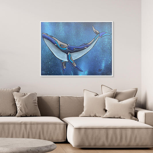 Humphrey Framed, Stretched Canvas Print