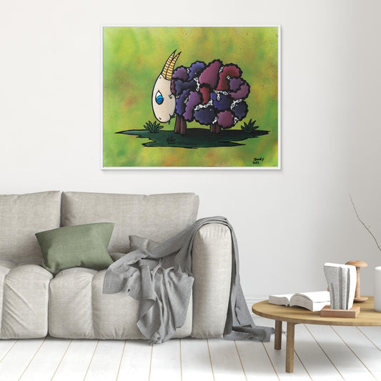 ‘It’s A Sheep’ Framed Canvas Print