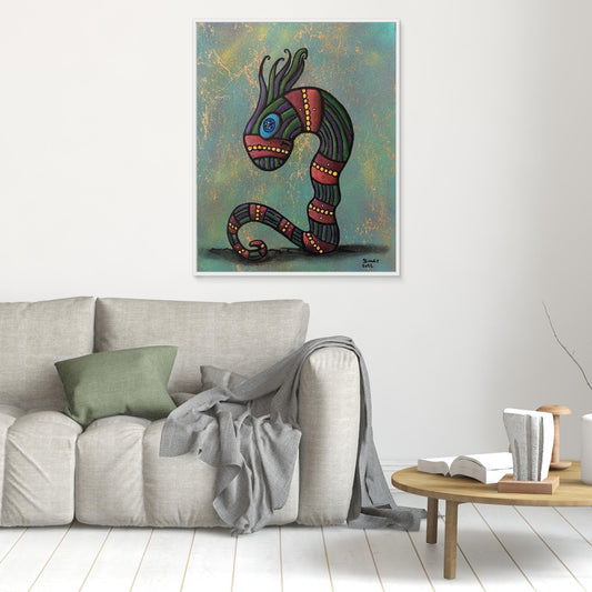 ‘Mr Wigglesworth” Framed Canvas Print