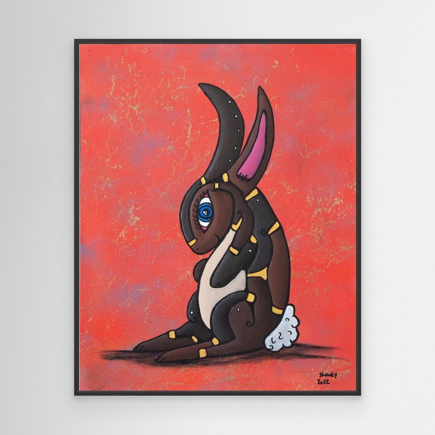 ‘Bunny’ framed Canvas Print 
