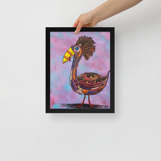 Bird Brains, Framed photo paper poster