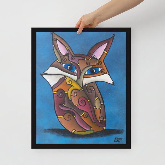 Foxy, Framed photo paper poster