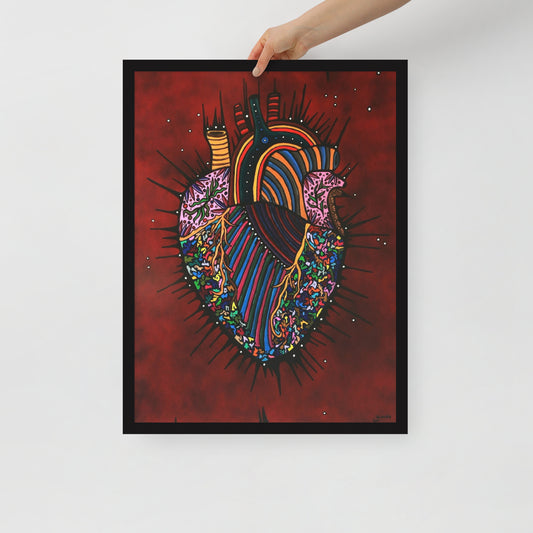 Heart Of An Artist, Framed photo paper poster