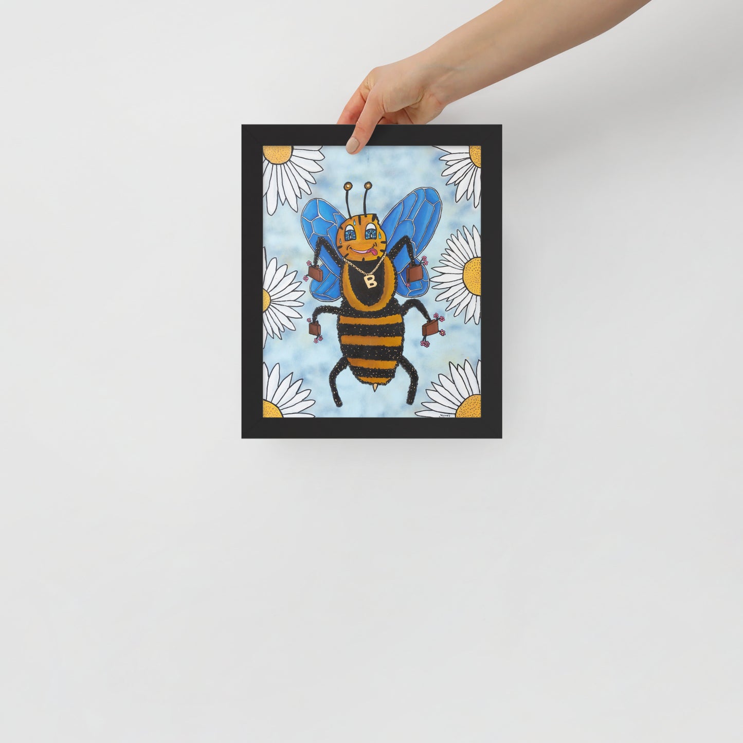 Busy Bee, Framed photo paper poster