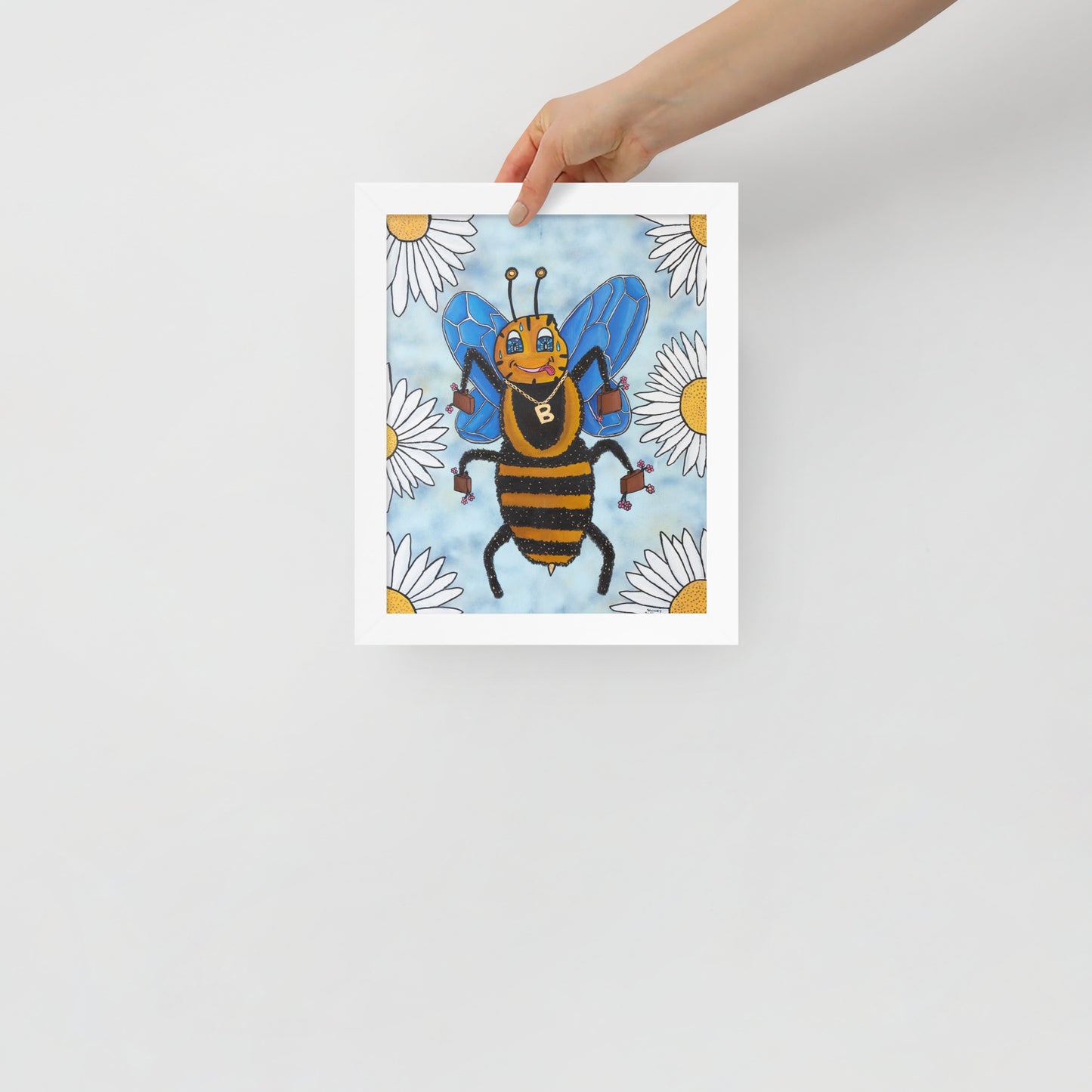 Busy Bee, Framed photo paper poster