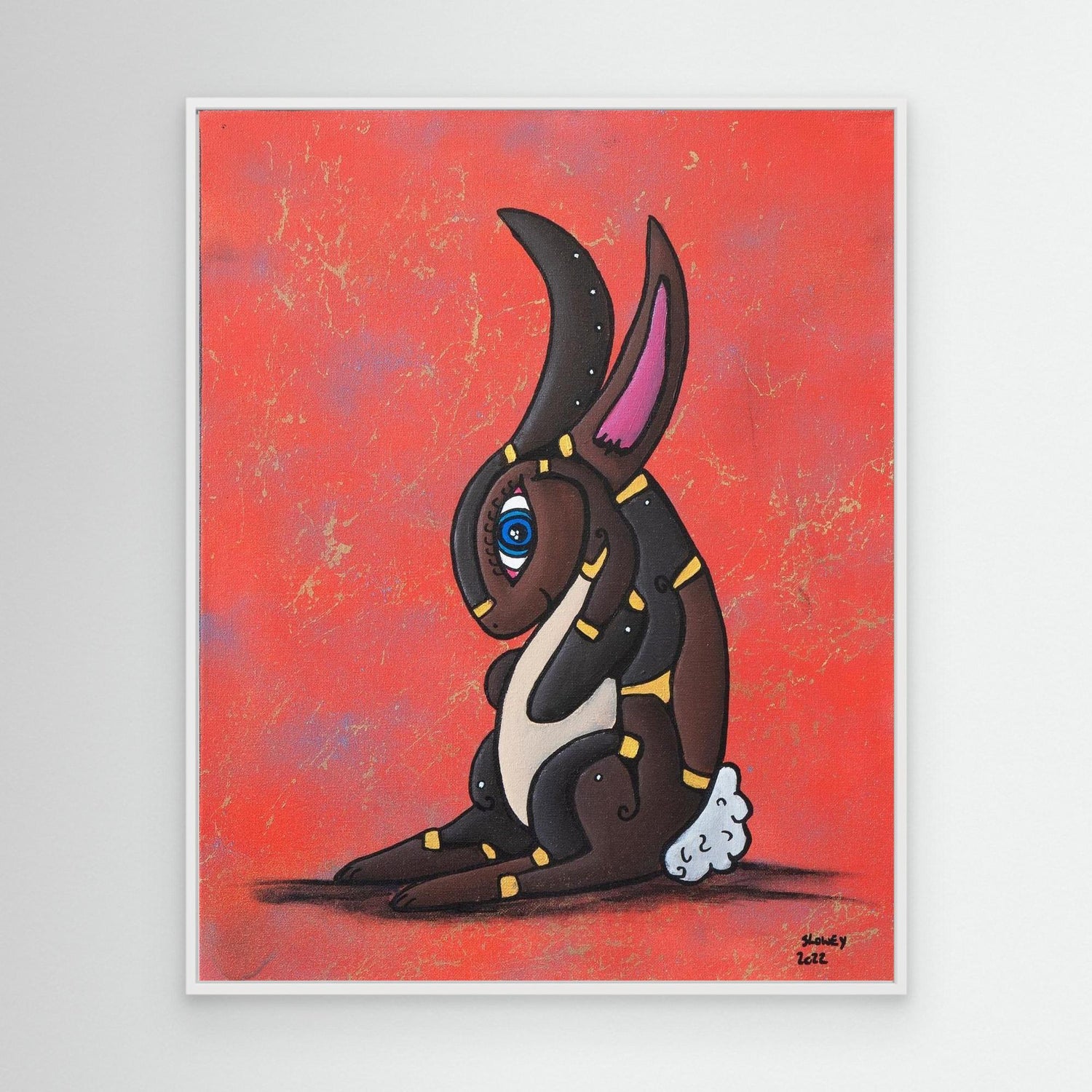 ‘Bunny’ framed Canvas Print 