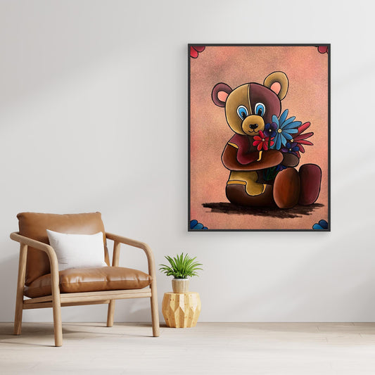 ‘Bearing Gifts’ Framed Stretched Canvas Print