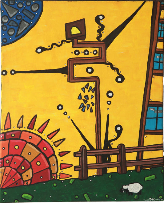 (Sold) ‘Something In The Garden’ (16 x 20 inch)