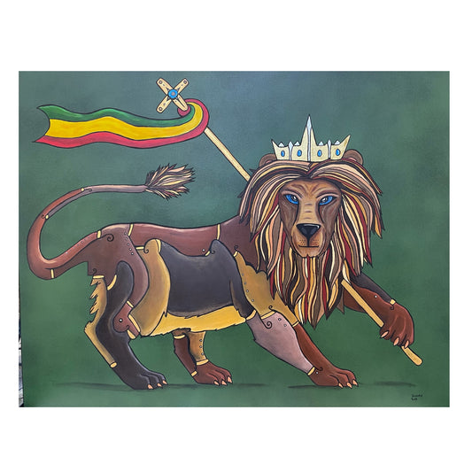(Sold) ‘The Lion Of Judah’ (100 x 80CM)