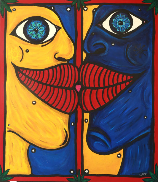 (Sold) Two Become One (70x80cm)