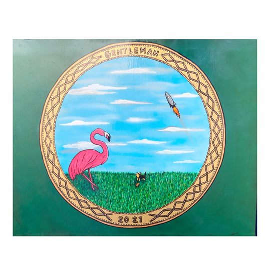 (Sold) ‘The Gentleman’ (100 x 80CM)