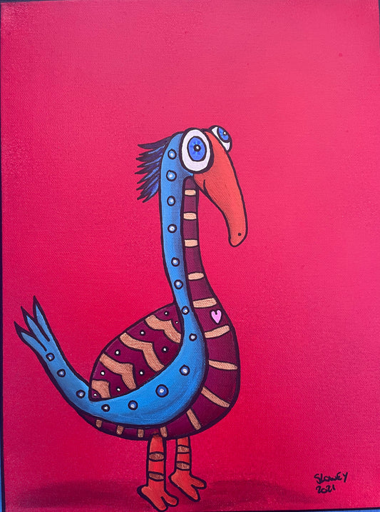 (Sold) ‘Love bird’ 30x40cm original Painting