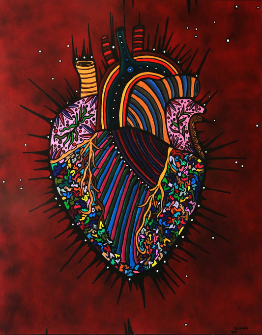 (Sold) ‘The Heart Of An Artist’ (100 x 80 CM)