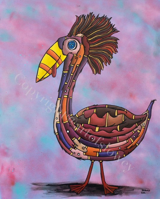 Bird Brains (105 x 80 CM)