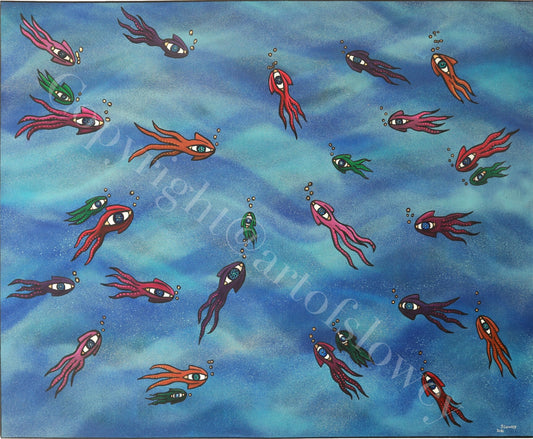 (Original painting) ‘See Food’ (105 x 80 CM)