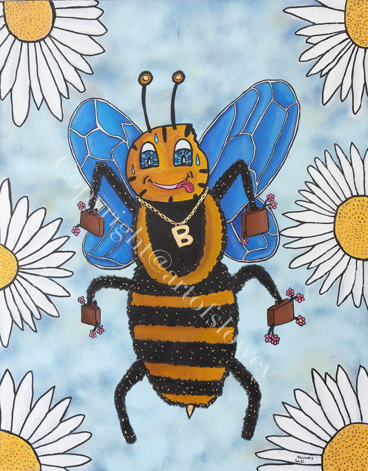 Original Painting ‘Busy Bee’ (105 x 80 cm)